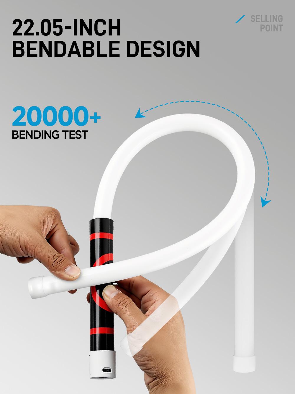 Bendable LED Flashlight Stick - 28" Flexible Design, 7-Hour Long Battery Life, High Lumens for Off-Road, Garage Mechanics, and Hard-to-Reach Areas Like Engine Bays tiktokshopspringglowup