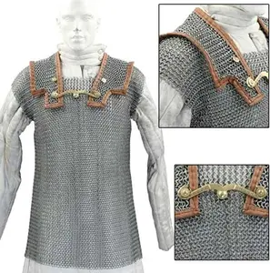Medieval Warrior Lorica Hamata Roman Chainmail Armor for Renaissance, Cosplay, and Costume Accessories (SNC-293)