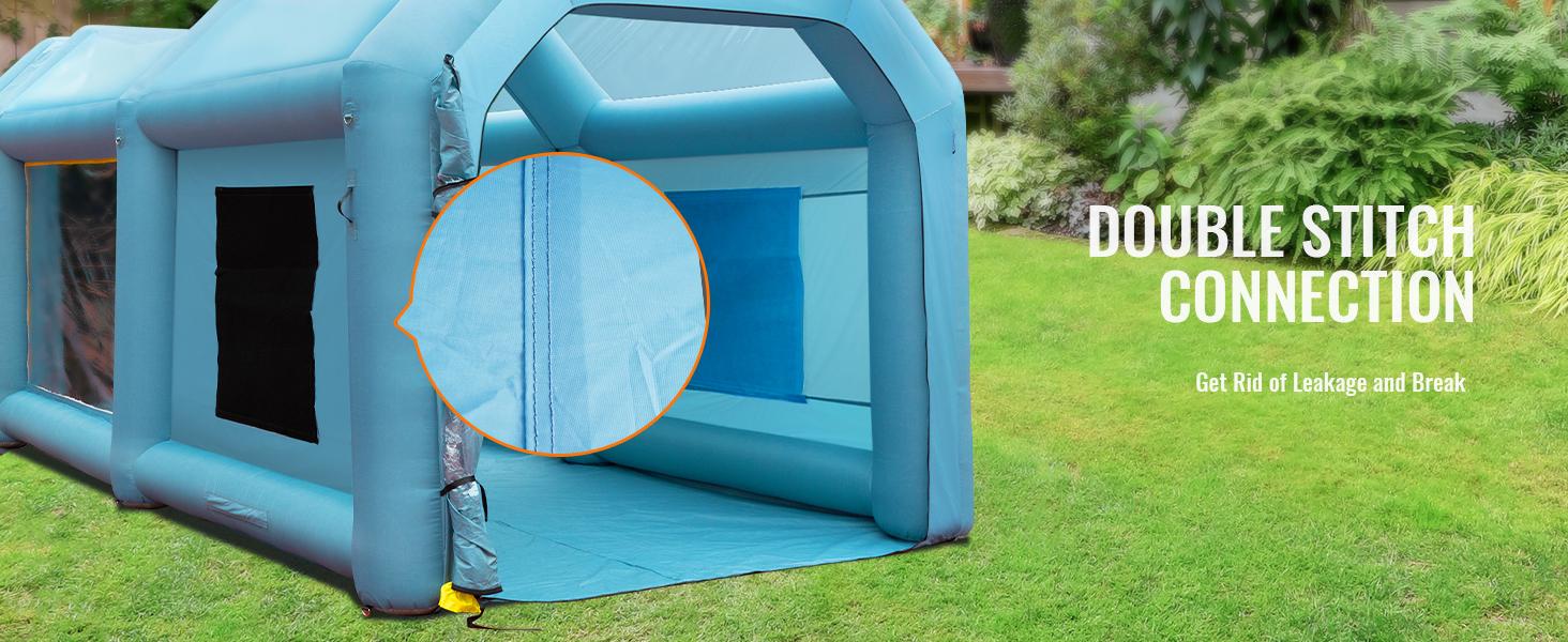 VEVOR Inflatable Paint Booth, TikTokShopBlackFriday, 20x10x8ft Inflatable Spray Booth, Car Paint Tent Air Filter System for Car Parking Tent Workstation Motorcycle Garage