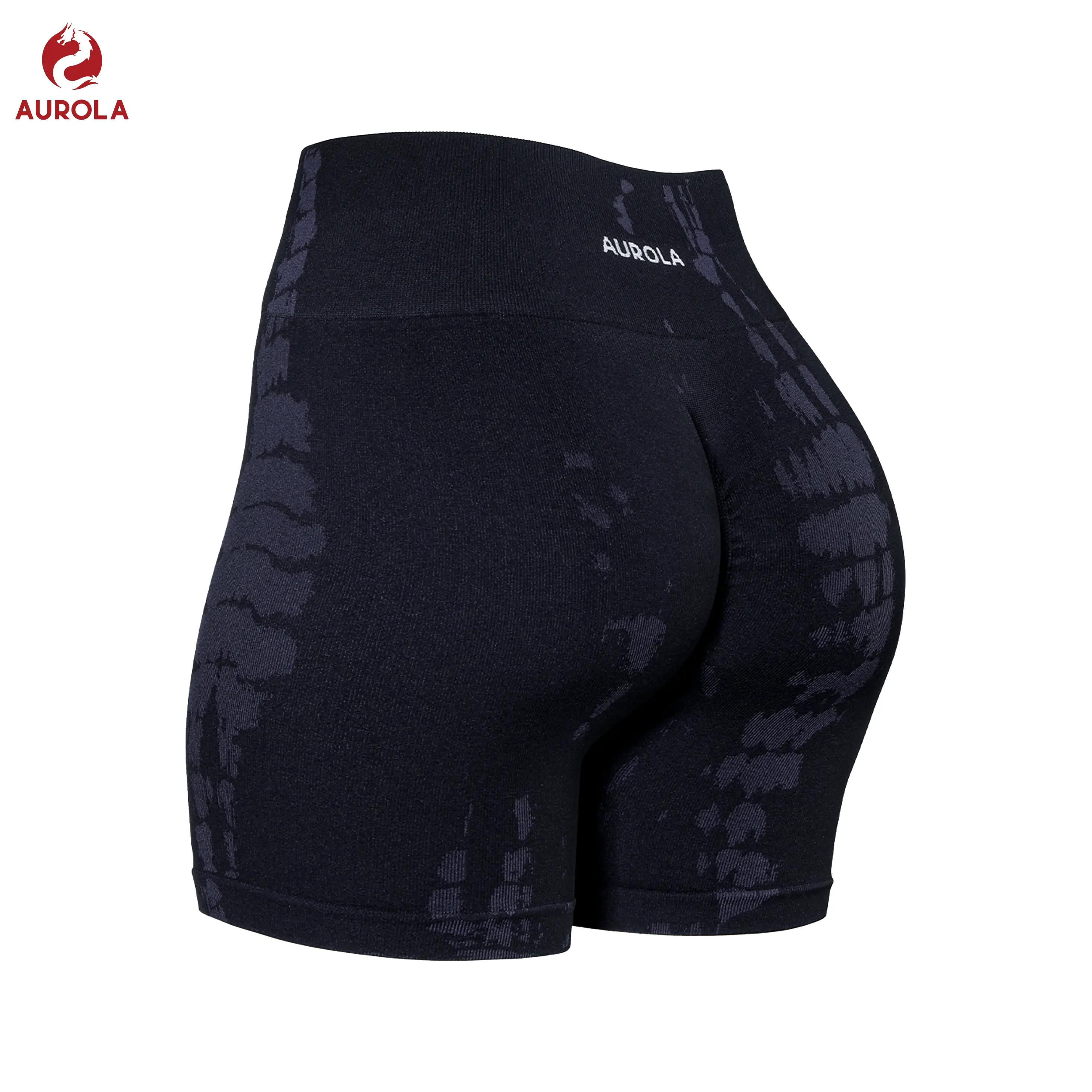 AUROLA Serpent Seamless Scrunch Workout Shorts for Women,Tummy Control Squat Proof Ribbed Thick Active Gym Short tiktokshopbacktoschool