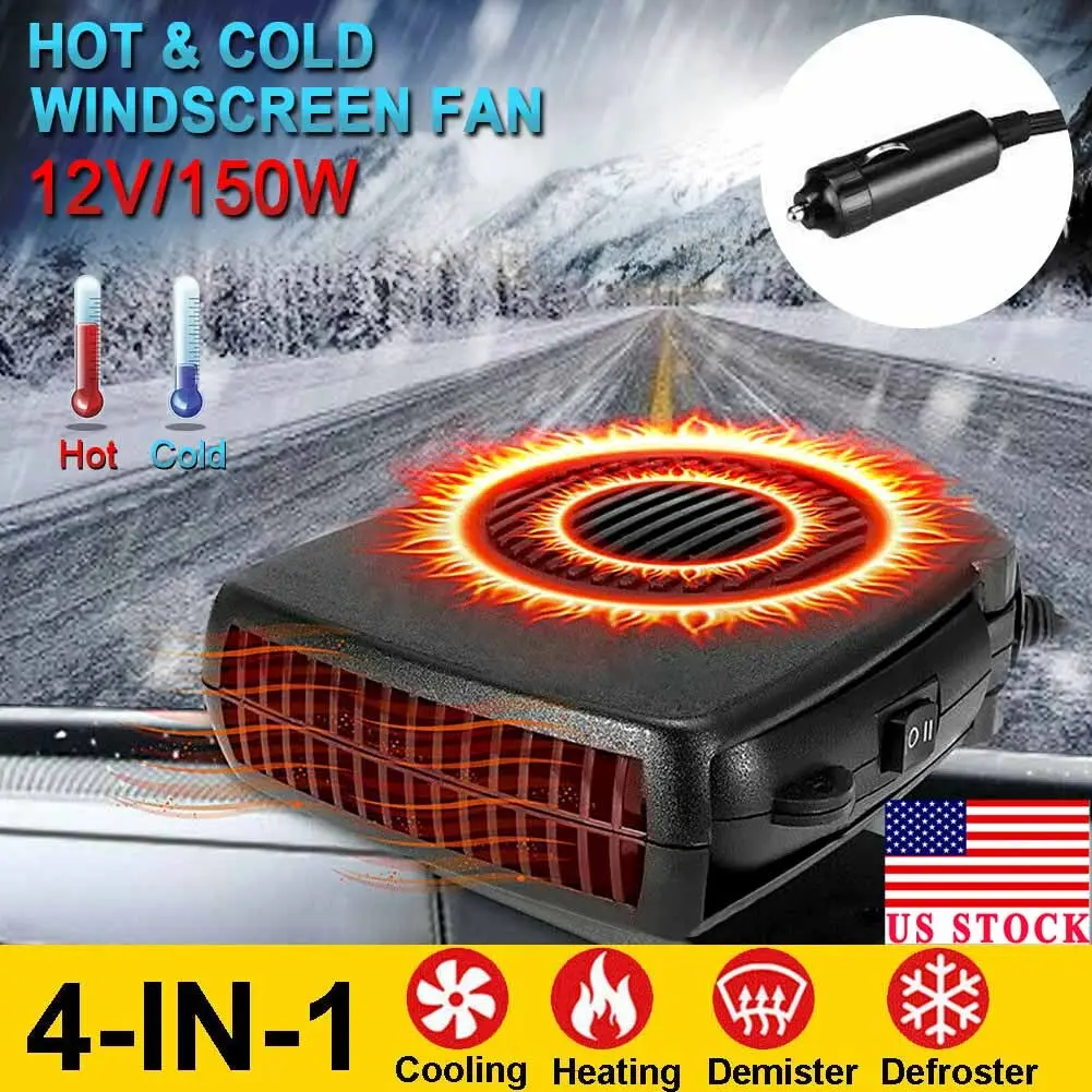 12V DC Car Auto Portable Defroster Demister Electric Heater Heating Cooling Fan 12V DC Car Auto Portable Defroster Demister Electric Heater Heating Cooling Fan
