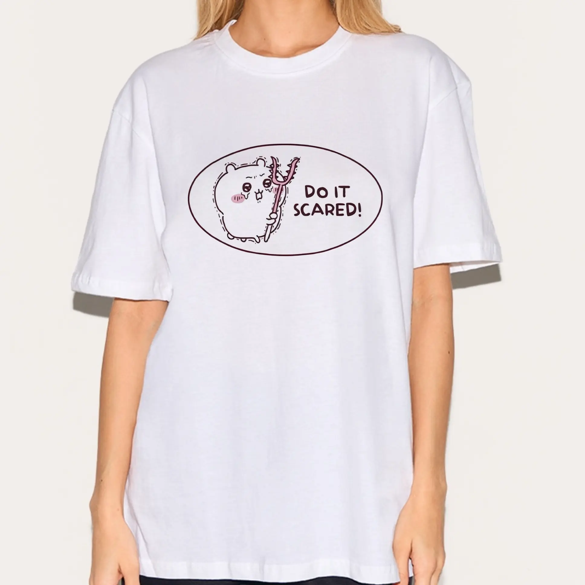 Do it scared Shirt, Cute Japanese Anime Manga Inspired Shirt, Unisex Shirt, Birthday gift for Men Women