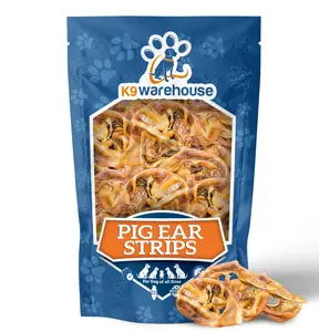 K9warehouse Pig Ears Strips - One Pound