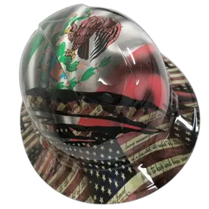 Mexican American Dual Heritage - Custom Hydro Dipped Full Brim Hard Hat