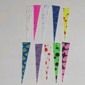 50 Pack Assortment 1.5" Silicone Wedge Tail For Crappie Jigs