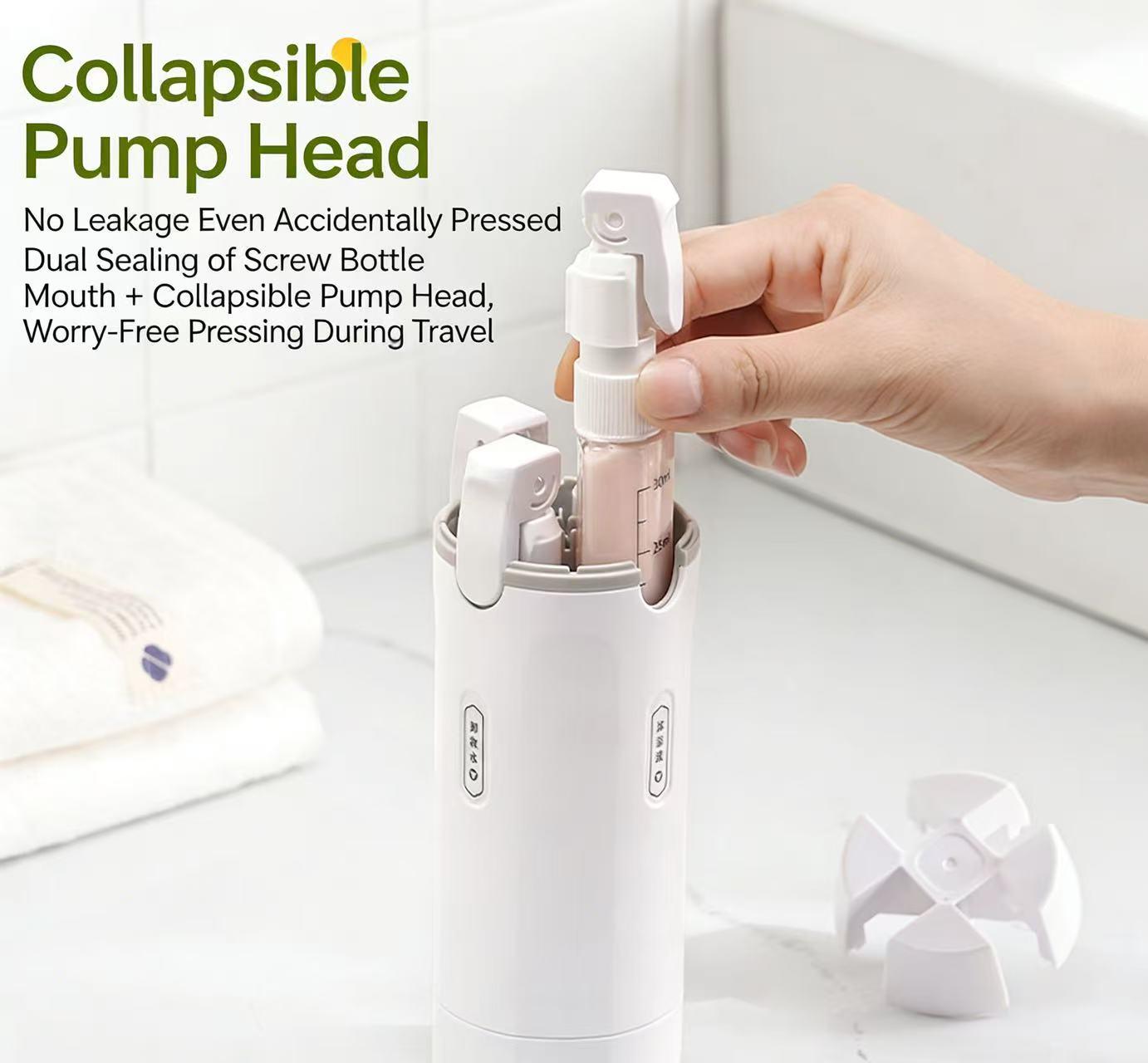 4-in-1 Travel Dispenser Bottle, Leak-ProofRefillable Silicone Squeeze Container withLock, Compact and Lightweight ToiletryOrganizer, Easy to Carry, Ideal for BusinessTrips, Vacations, and Frequent Travelers 4-in-1 Travel Dispenser Bottle, Leak-ProofRefillable Silicone Squeeze Container withLock, Compact and Lightweight ToiletryOrganizer, Easy to Carry, Ideal for BusinessTrips, Vacations, and Frequent Travelers