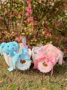 Easter Basket Tag- Girl or Boy Embroidered basket tag