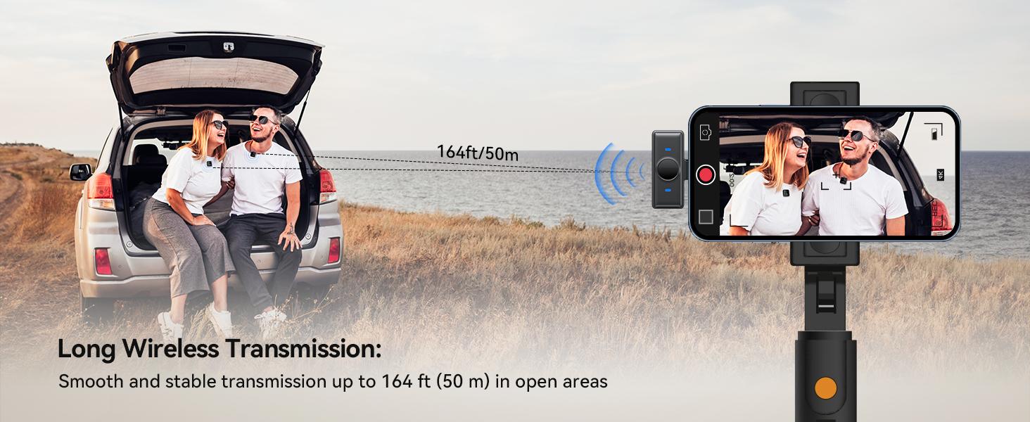 KUKIHO Wireless Lavalier Microphone for iPhone iPad Android With Charging Case Audio Smartphone