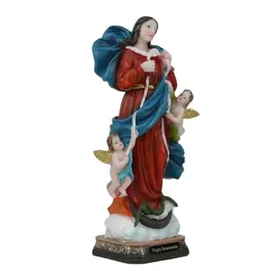 Virgen Desatanudos 8"-16" Inches Tall  Estatua Virgin Mary, Untier of Knots Mother Mary Brand New Statue religious Decor Pope Francis - Mg