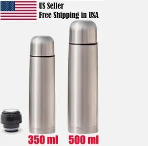 Double Wall Vacuum Flasks Mugs Bottle Insulated Stainless Steel Coffee Water