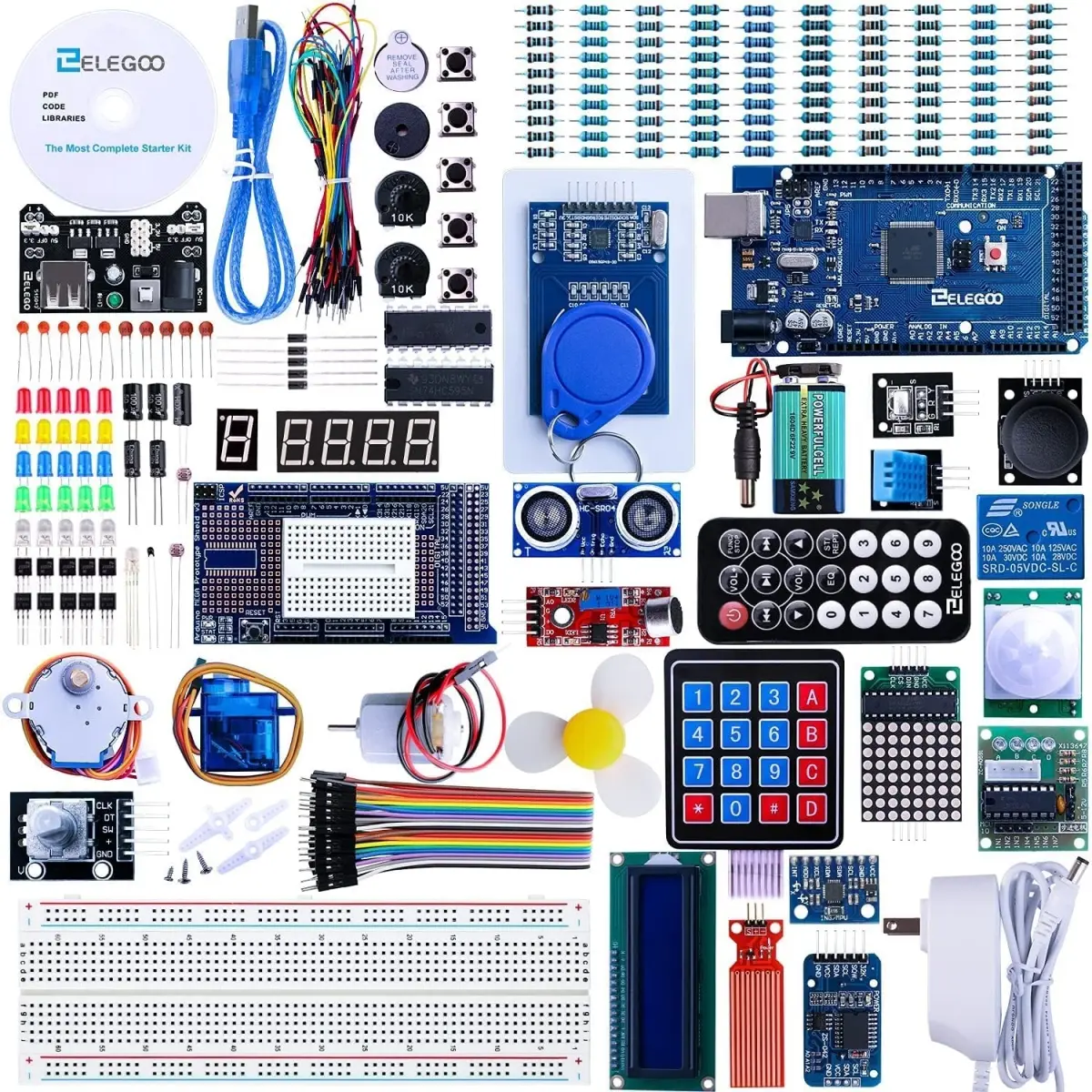 A-Sonic XS71382 Mega R3 Project The Most Complete Ultimate Starter Kit with Tutorial with Compatible Arduino IDE