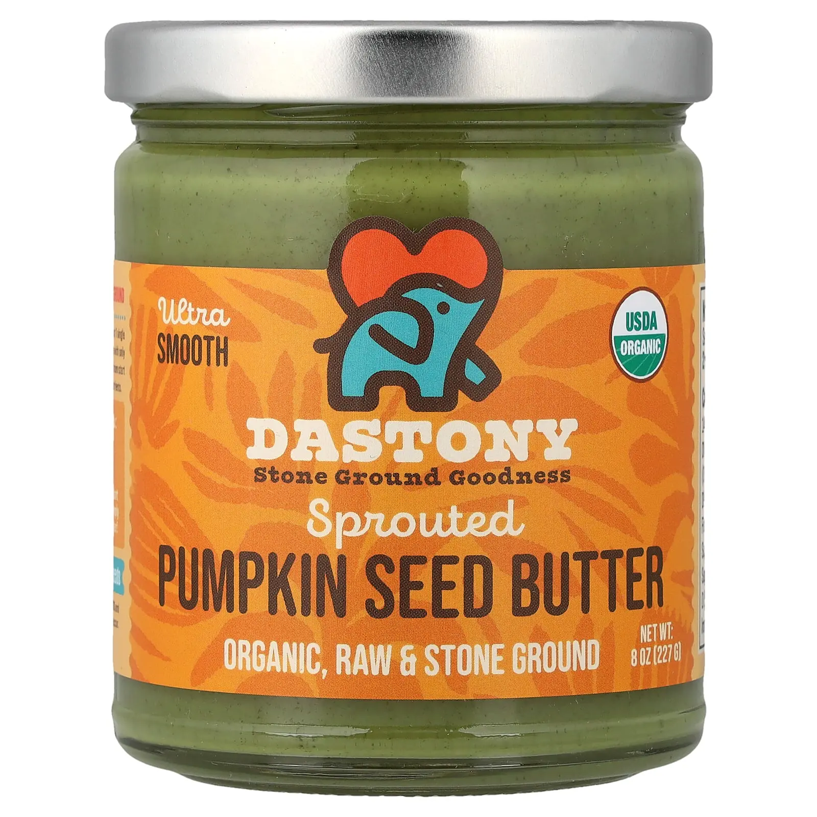 Dastony Sprouted Pumpkin Seed Butter, Ultra Smooth, 8 oz (227 g)