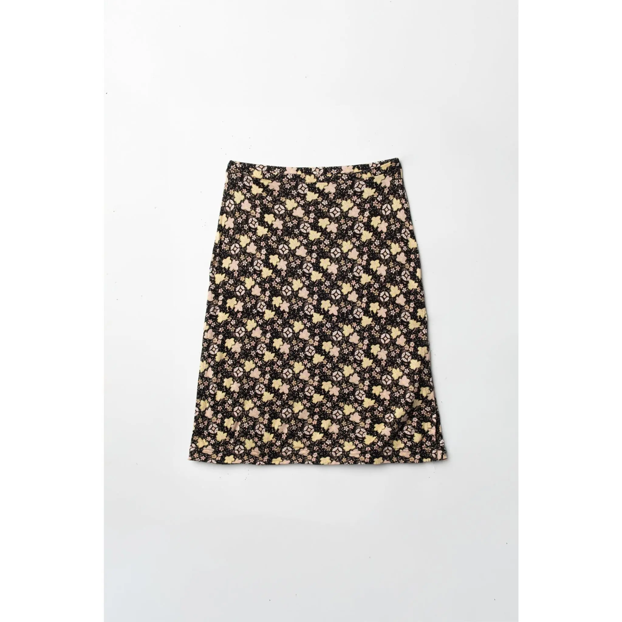 Y2K Floral Jersey Skirt