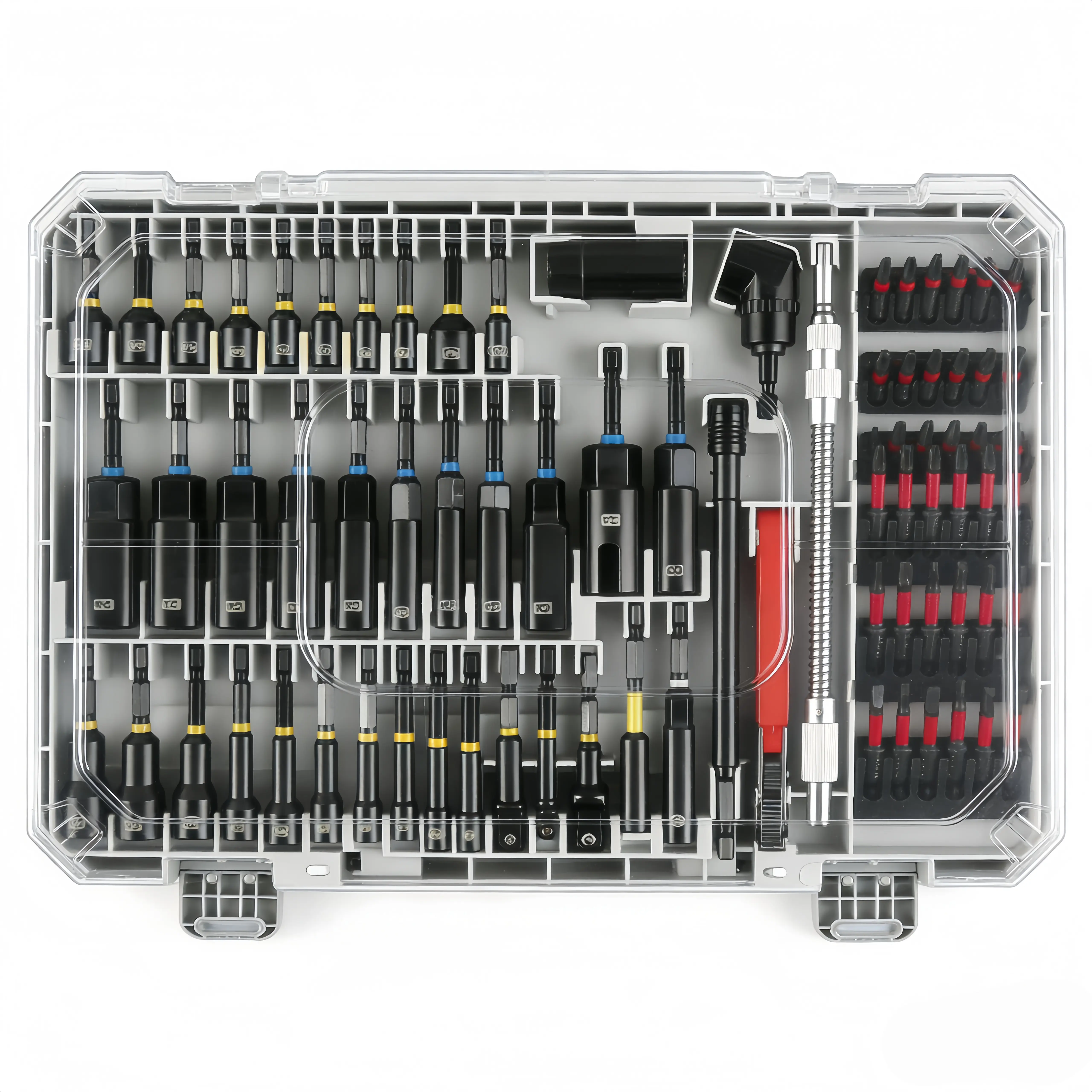 80PCS / 86PCS Magnetic Impact Nut Driver & Socket Set – Metric & SAE, Deep Sockets, Power Bits, Heavy Duty Tool Set for DIY & Gift