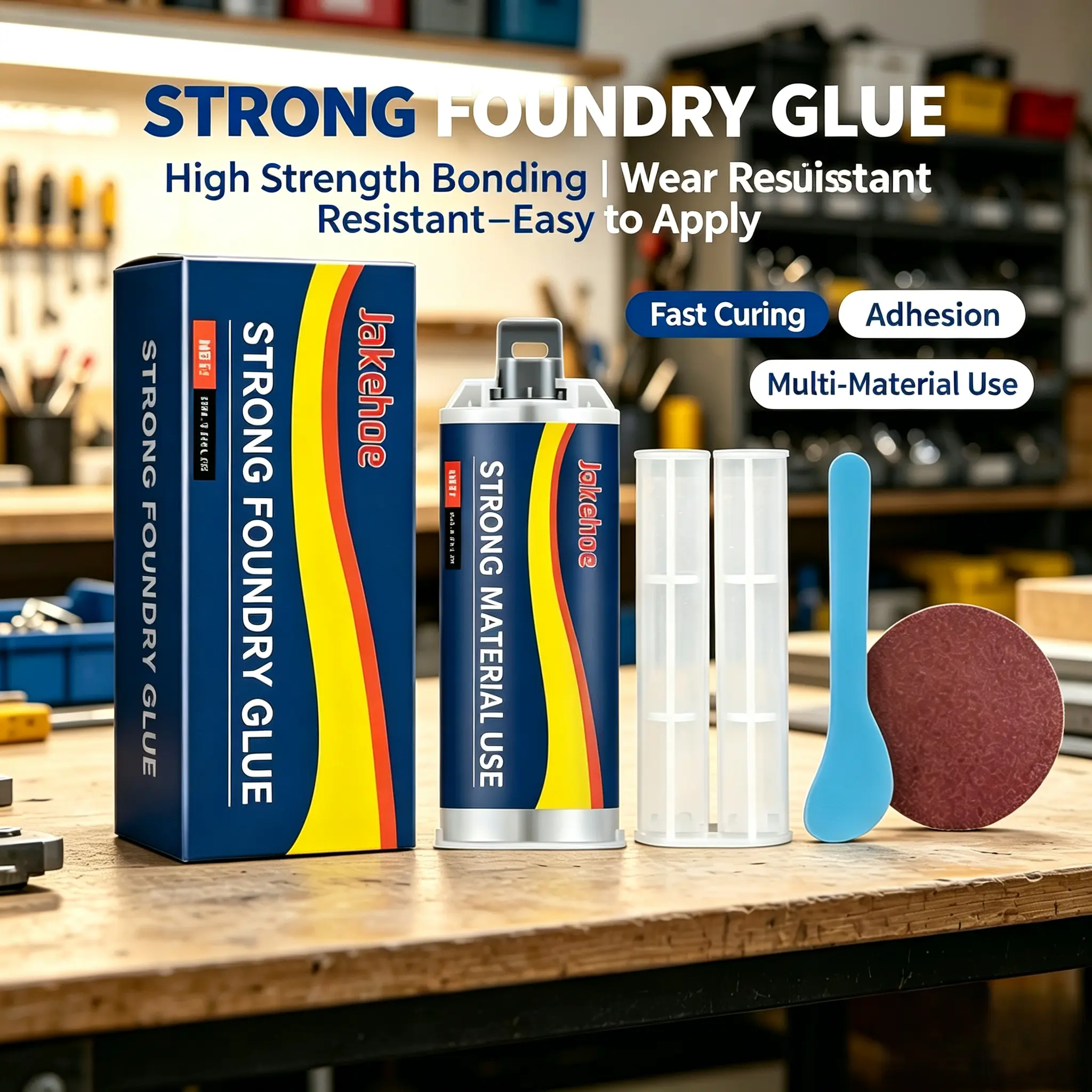 Heavy Load  Temperature Metal Cast Repair AB Glue, Liquid Metal Bonding Compound, Multi-Metal Crack Repair Sealant for Machinery Cast Parts high resistant casting repair foundry strong defect