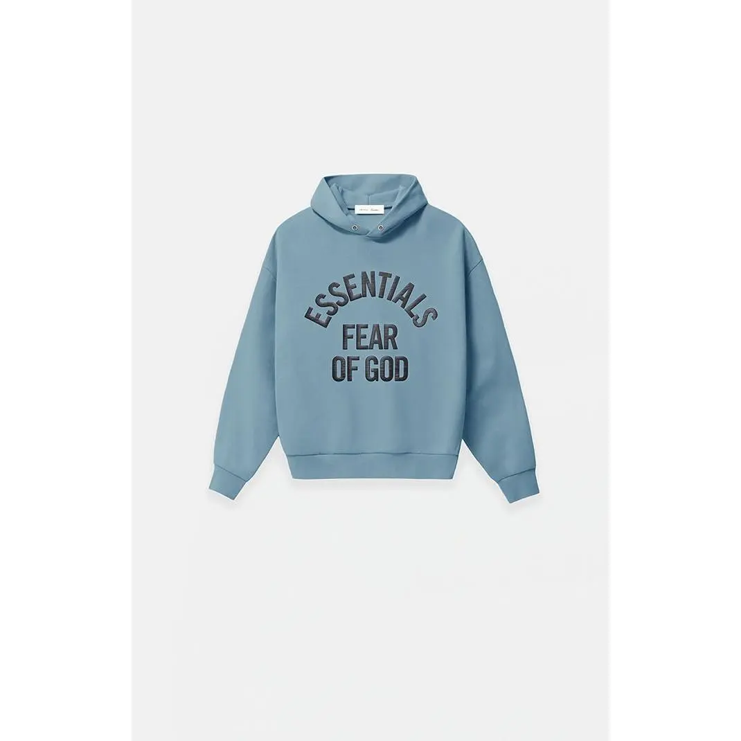 Fear of God ESSENTIALS Men's Kids Faded Coastal Campus '90s Hoodie Fear of God ESSENTIALS Men's Kids Faded Coastal Campus '90s Hoodie
