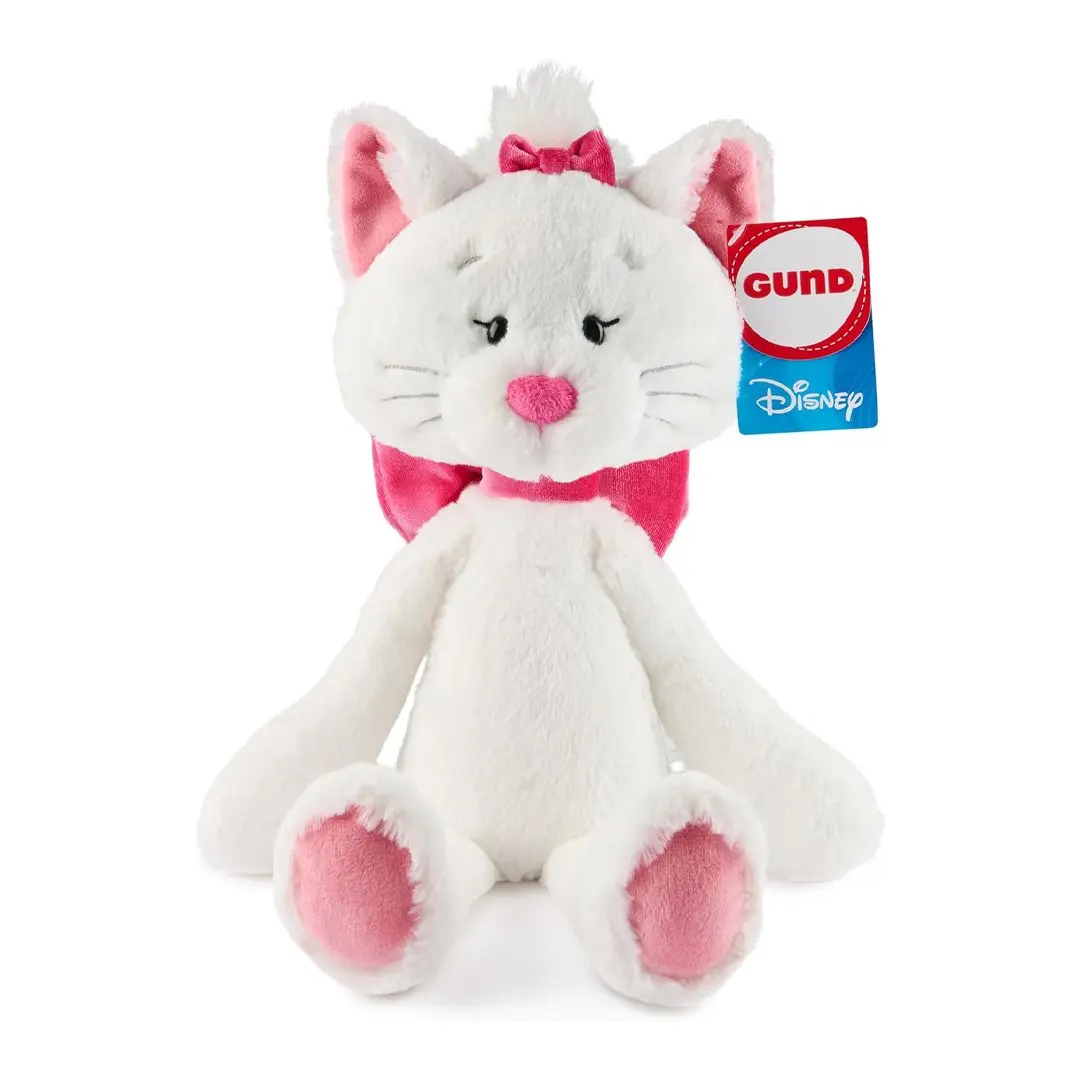 GUND Disney Marie 15"-Tall Soft Plush Collectible with Fluffy Coat, Cartoon Stuffed Figure for Entertainment, Collectibles