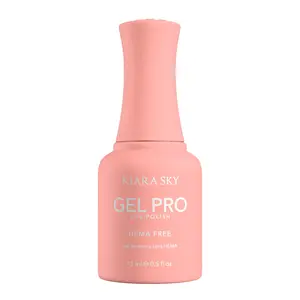 Kiara Sky Gel Pro - Peach Souffle HEMA-Free + TPO Free Nail Gel Polish | Intense Pigmentation, Long-Lasting Wear | Finish: Cream 15ml