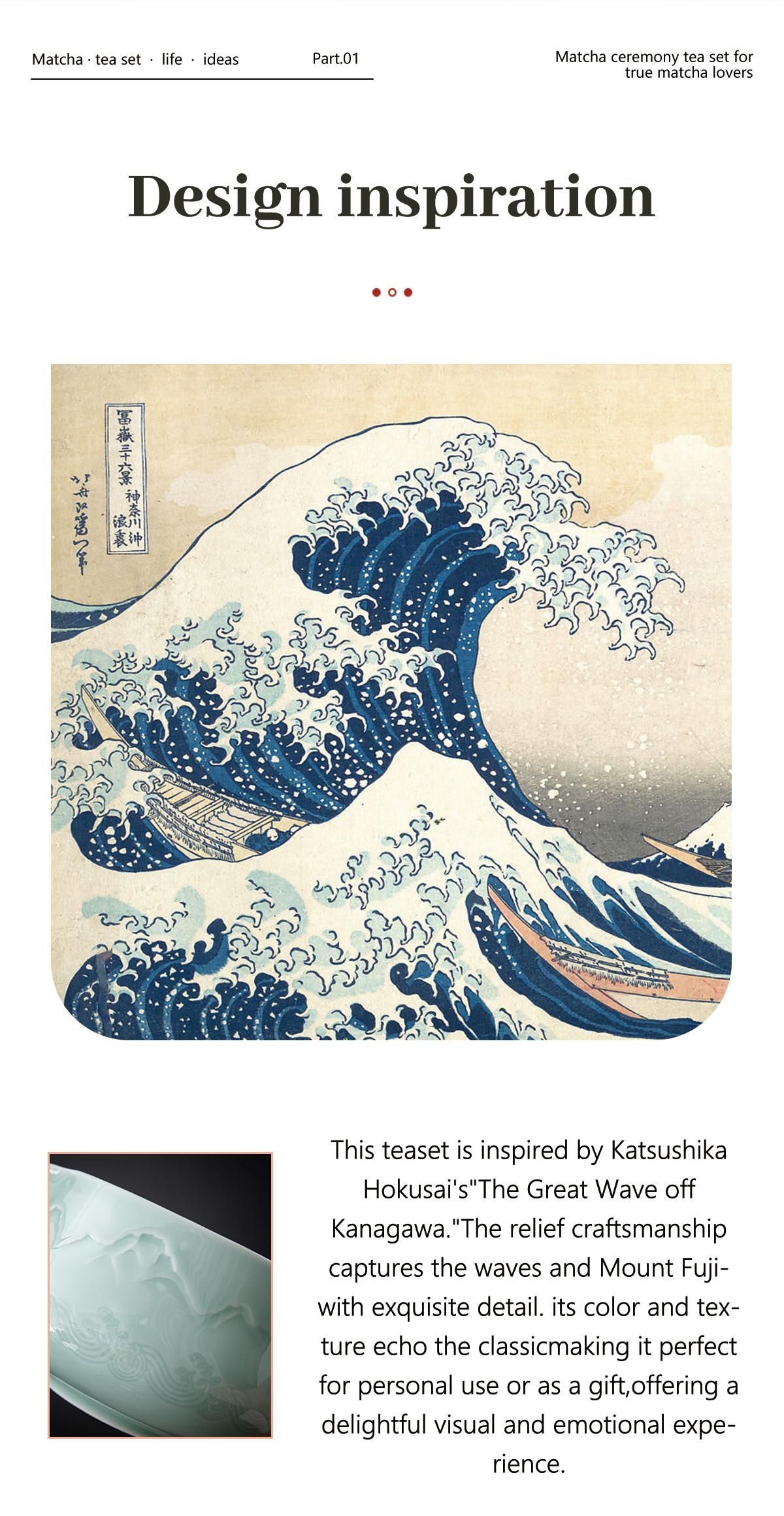 TEANAGOO Christmas Blue Matcha Set 7-Piece Matcha Kit with Gradient Ceramic Bowl Bamboo Whisk Scoop & Sifter Cozy Holiday Gift for Tea Lovers