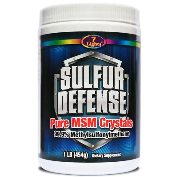 Sulfur Defense OptiMSM® Pure MSM Crystals Powder (1 lb / 454g) - Premium Immune System, Joint Flexibility & Cellular Health Support
