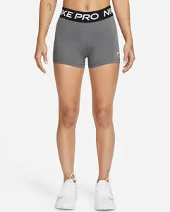 Nike Womens Nike Pro 365 3" Compression Short Iron GRAY Size XS