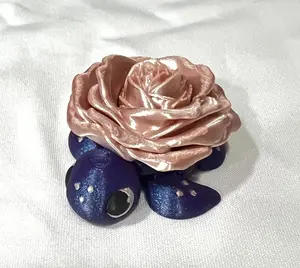 Rose Clicker Turtle - 3D Printed Articulated Figurine