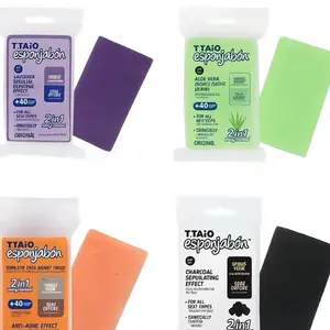 TTaio Esponjabon Variety Hydrating Moisturizing Sponge, Exfoliating Soap Clinically Tested for All Types 110g skin care Cleanser Soap Bar Bath Cleansing Soap