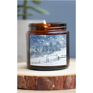 Snowfall Scented Soy Candle: Housewarming gift, Unique gift, soy candle