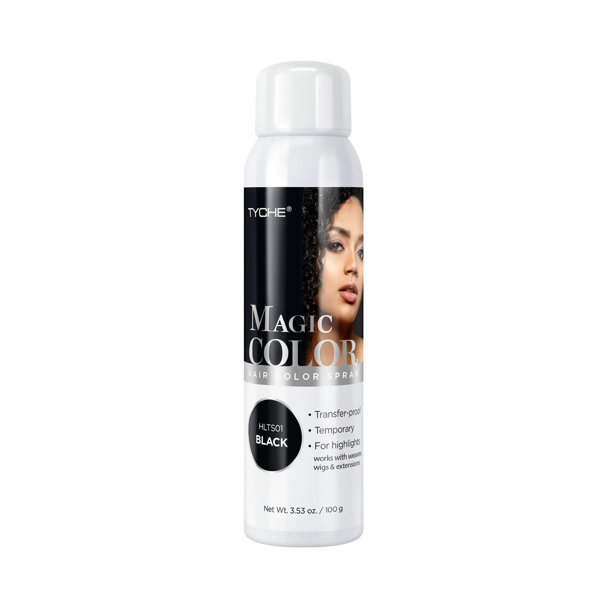 Tyche by Nicka K New York Hair Color Spray, Transfer-Proof, Temporary Highlights, Works with Weaves, Wigs, Extensions, 3.53 oz