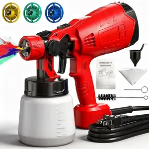 Paint Sprayer, 700W HVLP Paint Sprayer with Cleaning & 1000ml capacity , 4 Nozzles and 3 Patterns, Easy to Clean, for Furniture, Cabinets, Fence, Walls, Door, Garden Chairs etc.