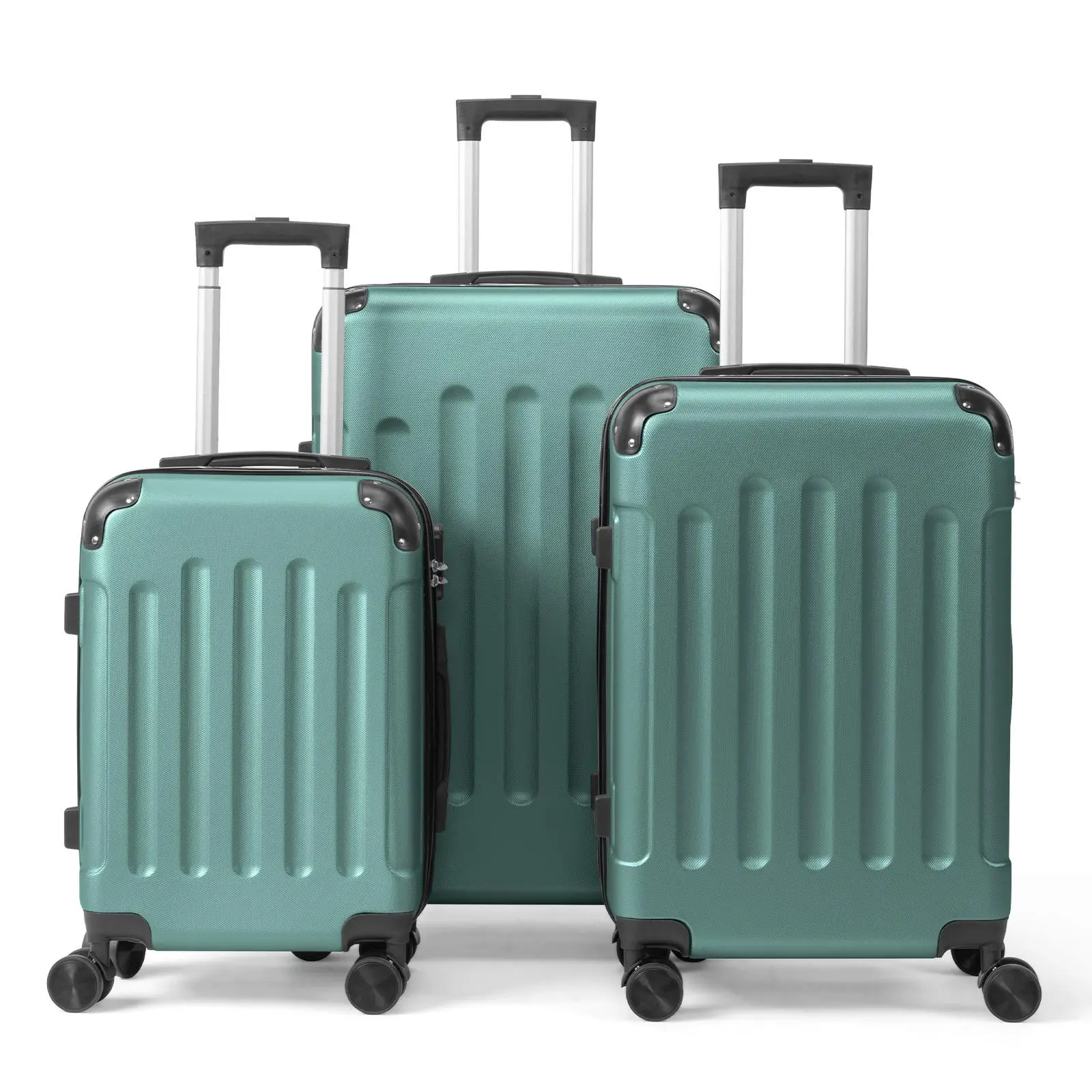 Ubesgoo ABS Plastic Luggage Sets, 20/24/28 Inch Abrasion Resistant Airline-Compatible Carry-On Luggage with Corner Guards, Removable Wheels, Non-TSA Lock & 3-Piece Options,backpacks for school,cute backpacks for school,bookbag,school backpack
