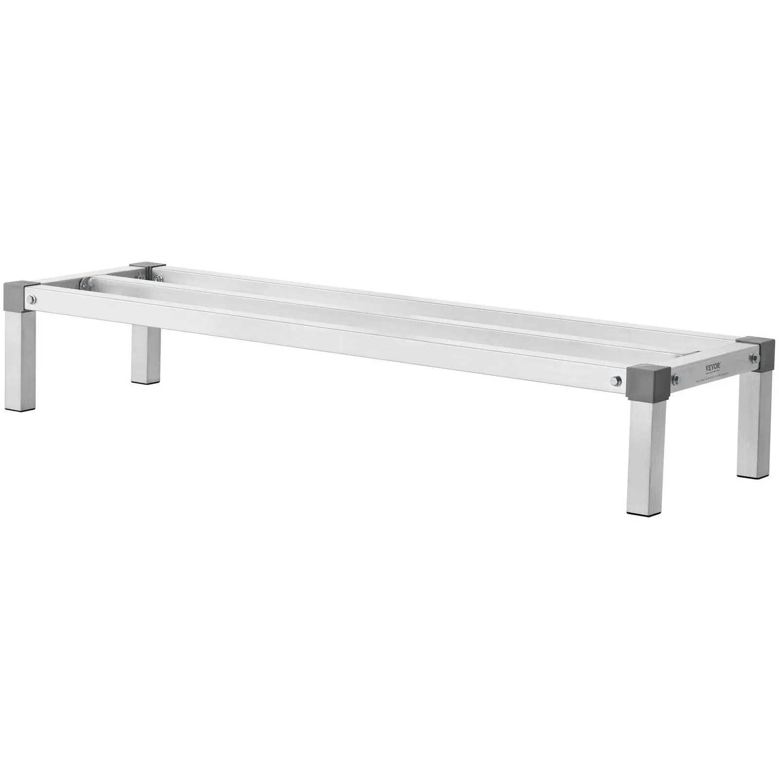 Aluminum Dunnage Rack, 48' x 14' Commercial Food Floor Rack, 8' Off the Floor, 1000 lbs Capacity All-Welded Aluminum Storage Rack, for Storage in Restaurants, Kitchens, Garages and Vehicles
