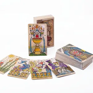 2025 Russian Visions Trionfi Della Luna Tarot Cards  10.3*6Cm 81Pcs nation Fate Deck Board Game Card For Family Party