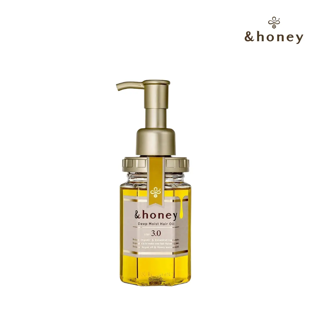 &honey Deep Moist Hair Oil 3.0 Honey-Infused Hair Oil for Dry, Frizzy Hair, Deep Moisture & Shine