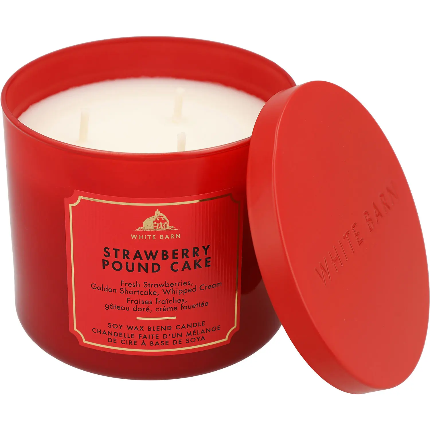 Bath & Body Works By Bath & Body Works Strawberry Pound Cake Scented Candle For Women