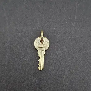 gold 14k pendant key design for everyday wear