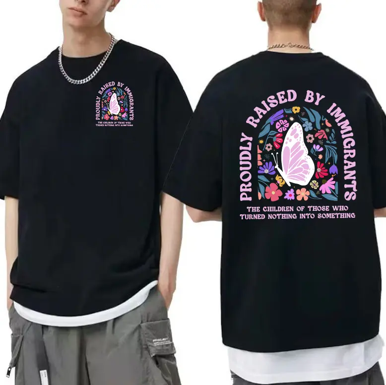 Proudly Raised By Immigrants Shirt, Immigrant Rights Sweatshirt, No Human Is Illegal Shirt Hoodie