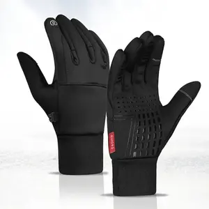 Winter Thermal Gloves, Windproof Waterproof Fleece-Lined Warm Touchscreen-Compatible Outdoor Sports Gloves for Cycling, Running and Hiking, Great Christmas and Holiday Gift