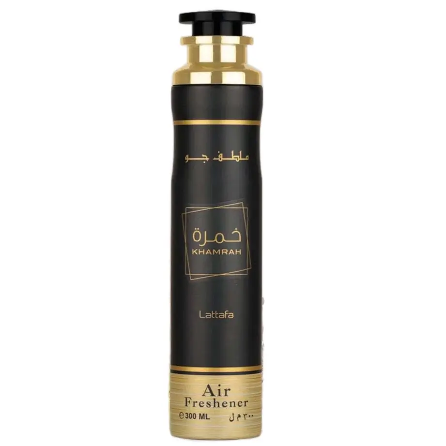 Lattafa Khamrah Air Freshener - Amazing Scented Home Air Freshener - With Notes of vanilla, Cinnamon   (Pack of 1) Home Aroma Perfume Fragrance, 300Ml, Long-Lasting