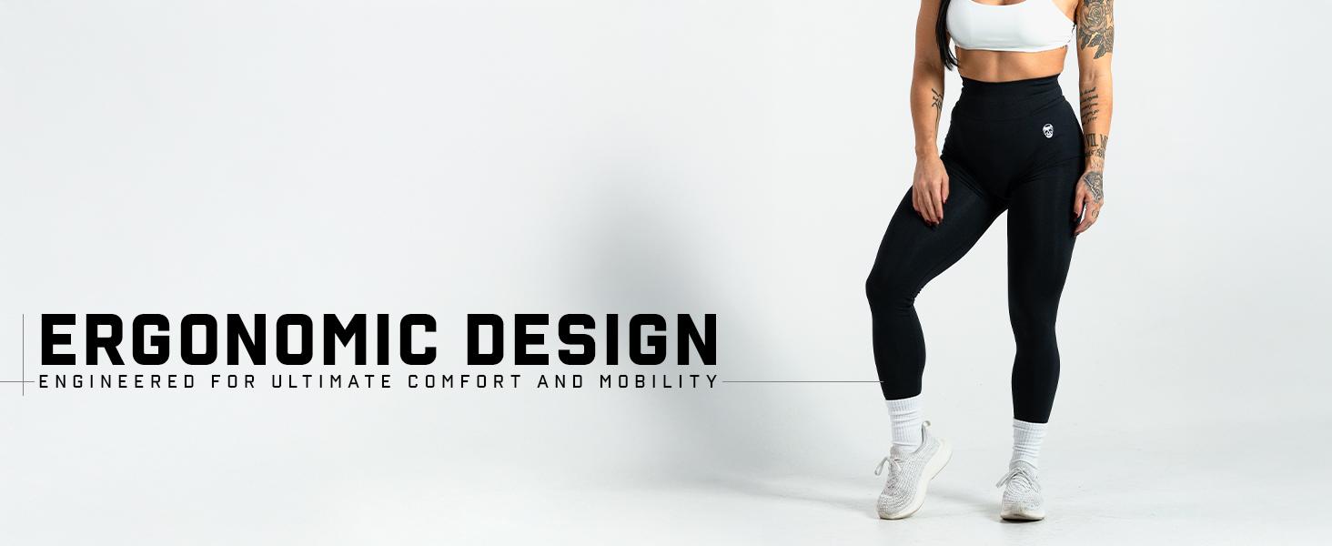 Gymreapers Infinity Seamless Workout Gym Leggings Ultra Comfortable Moisture Wicking Four Way Stretch Fit Back Scrunch Leggings for Women Activewear Skinny Yoga Bottoms High Waist