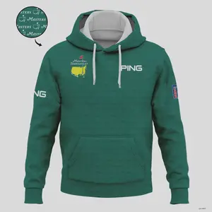 Green Golf Pattern Masters Tournament Ping Hoodie - Stylish Sports Pullover
