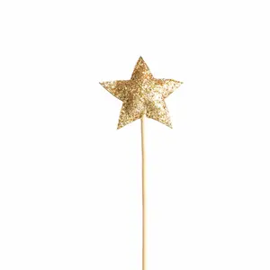 Glitter Star Wand - Gold