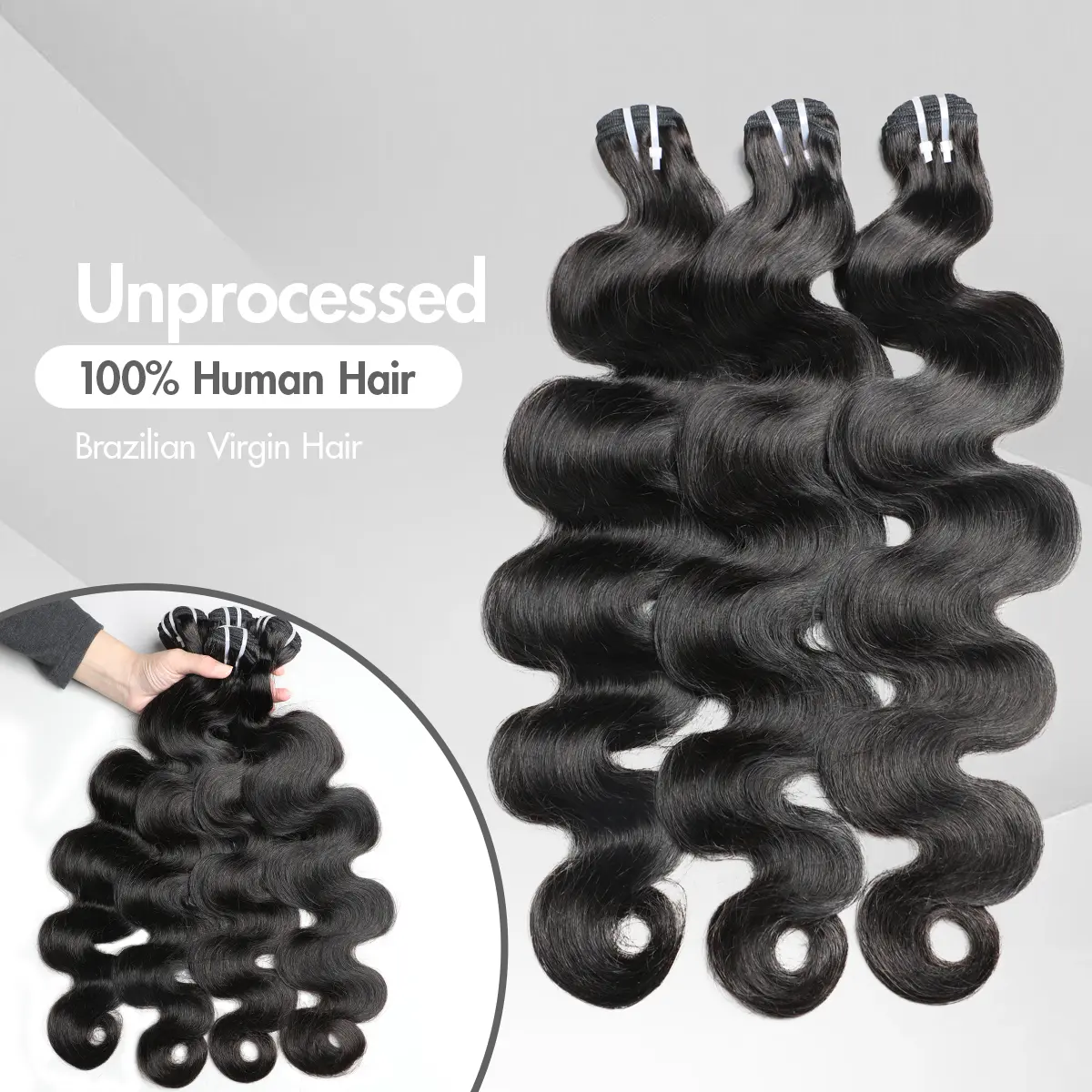Bele Hair Body Wave and Straight Human Hair Bundles 12a Grade Real Hair For Quickweave Hair Styles Natural Black Color 12-32 Inch Available 1/2/3/4 Bundles Wholesale Deals