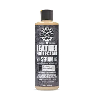 CHEMICAL GUYS Leather Serum Protectant – Dry‑To‑Touch Leather Coating That Penetrates Deep into Natural & Synthetic Leather, Shields Against UV, Oils & Stains, Preserves Soft Matte OEM Finish