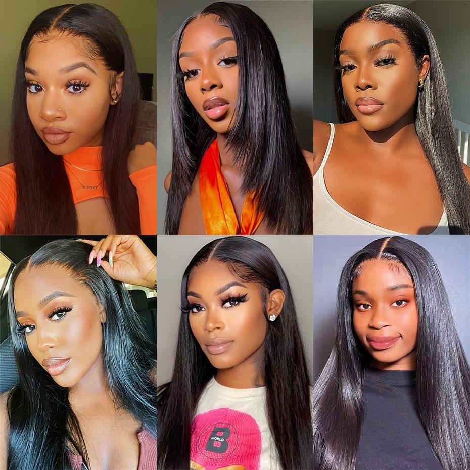 Bling Hair Smooth Straight 13x4 HD Transparent Lace Frontal Wig Brazilian 13x6 Lace Frontal Human Hair Wig For Women Prepluck Remy Hair 4x4 Lace Closure Wig Bling Hair Smooth Straight 13x4 HD Transparent Lace Frontal Wig Brazilian 13x6 Lace Frontal Human Hair Wig For Women Prepluck Remy Hair 4x4 Lace Closure Wig