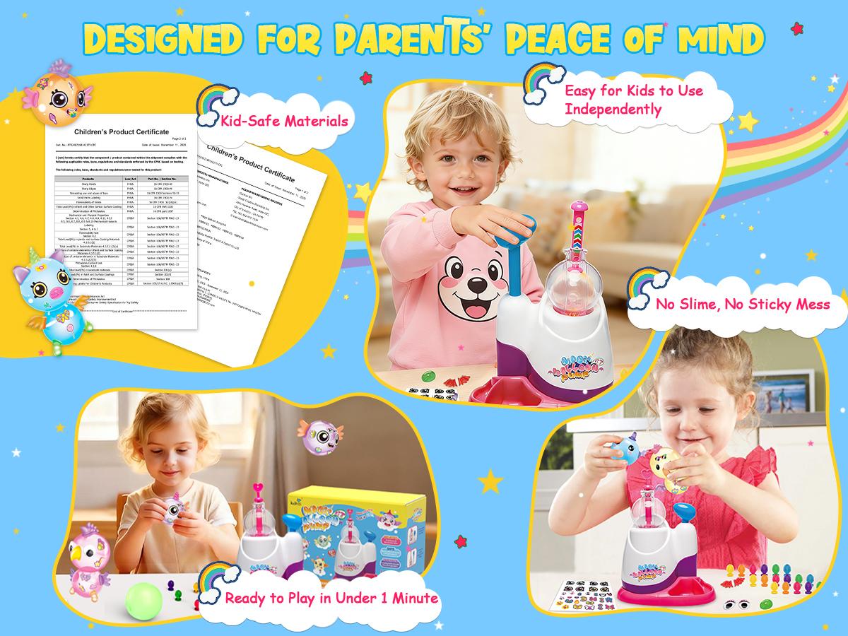 Kiditos Balloon Animals Kit with Pump, Balloon Making Kit for Kids with Stickers & Accessories, DIY Creative Toy Birthday Gift for Boys & Girls Ages 3+ Kiditos Balloon Animals Kit with Pump, Balloon Making Kit for Kids with Stickers & Accessories, DIY Creative Toy Birthday Gift for Boys & Girls Ages 3+
