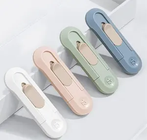 4pcs Utility Knife Box Cutters, Retractable Letter Opener, Sharp Cartons Cardboard Cutter Razor Knife for Christmas, Smooth Mechanism Perfect for Office and Home Use