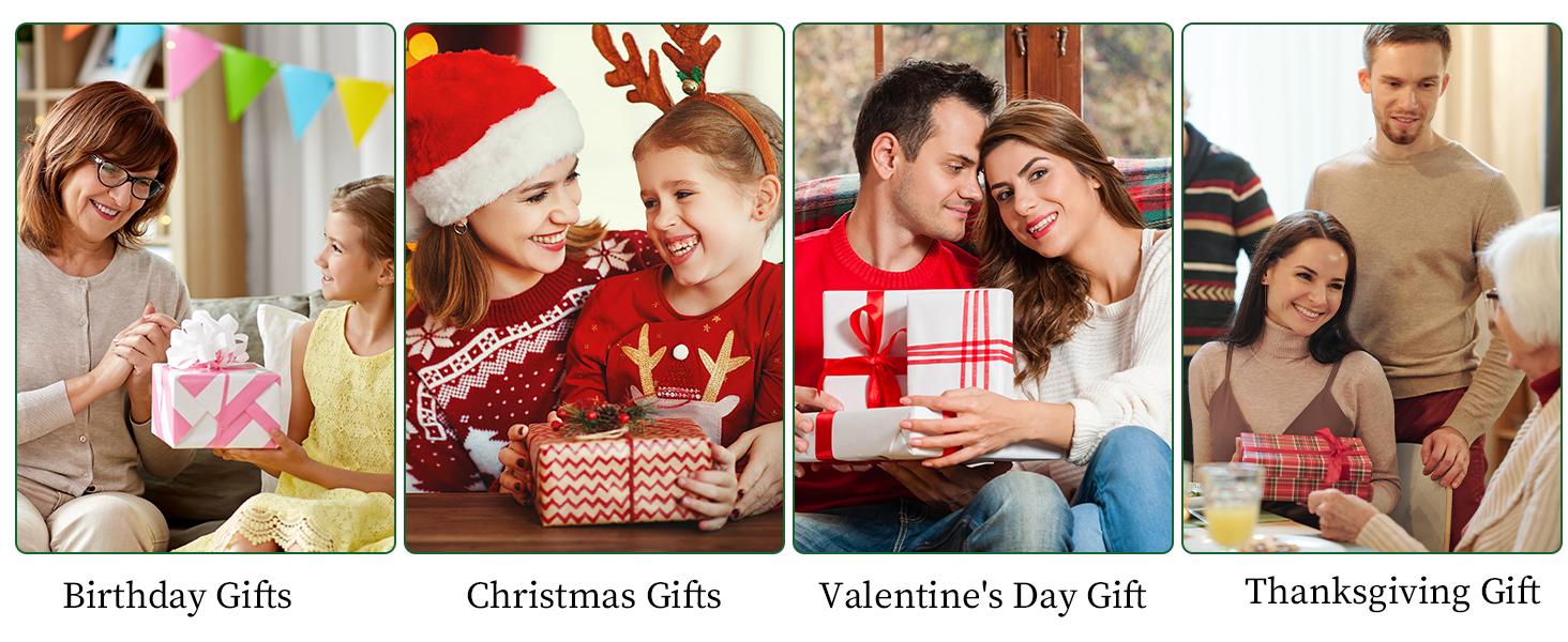 2025 NEW Release 2 Pack Fake Plants with Fairy Lights, Solar Lights  For Halloween Christmas Deco Festival,IP65 Waterproof Solar Lanterns for The Garden，Pathway , Gifts for Women, Ideal for Christmas Party Wedding Garden Decoration