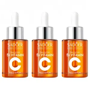 【BUY 1 GET 2 FREE】Vitamin C Face Serum 30ML Hydrating Essence with Hyaluronic Acid & Centella for Dull Skin Uneven Tone Fine Lines Pores Dry Skin Moisturizing Toner