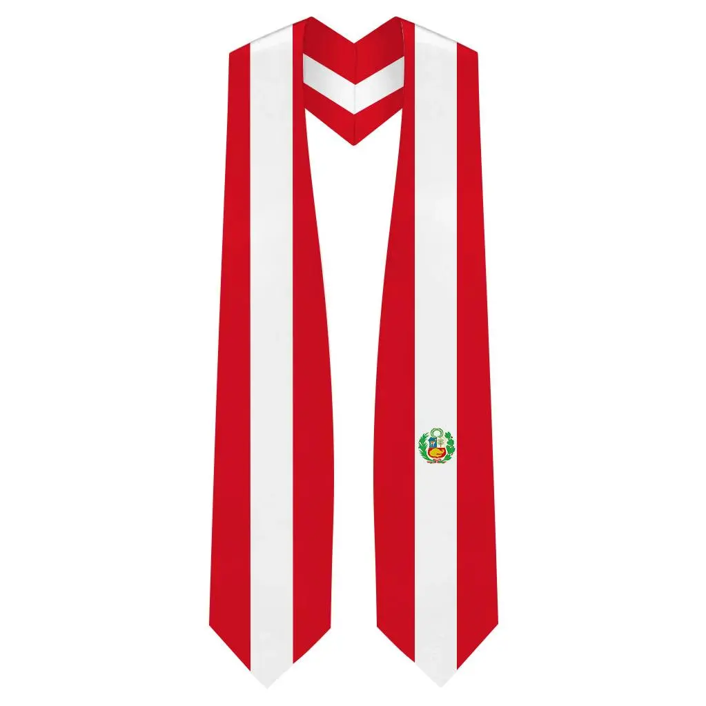 Peru Graduation Stole - Peruvian Flag Sash
